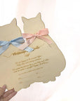 2匹のねこの結婚証明書