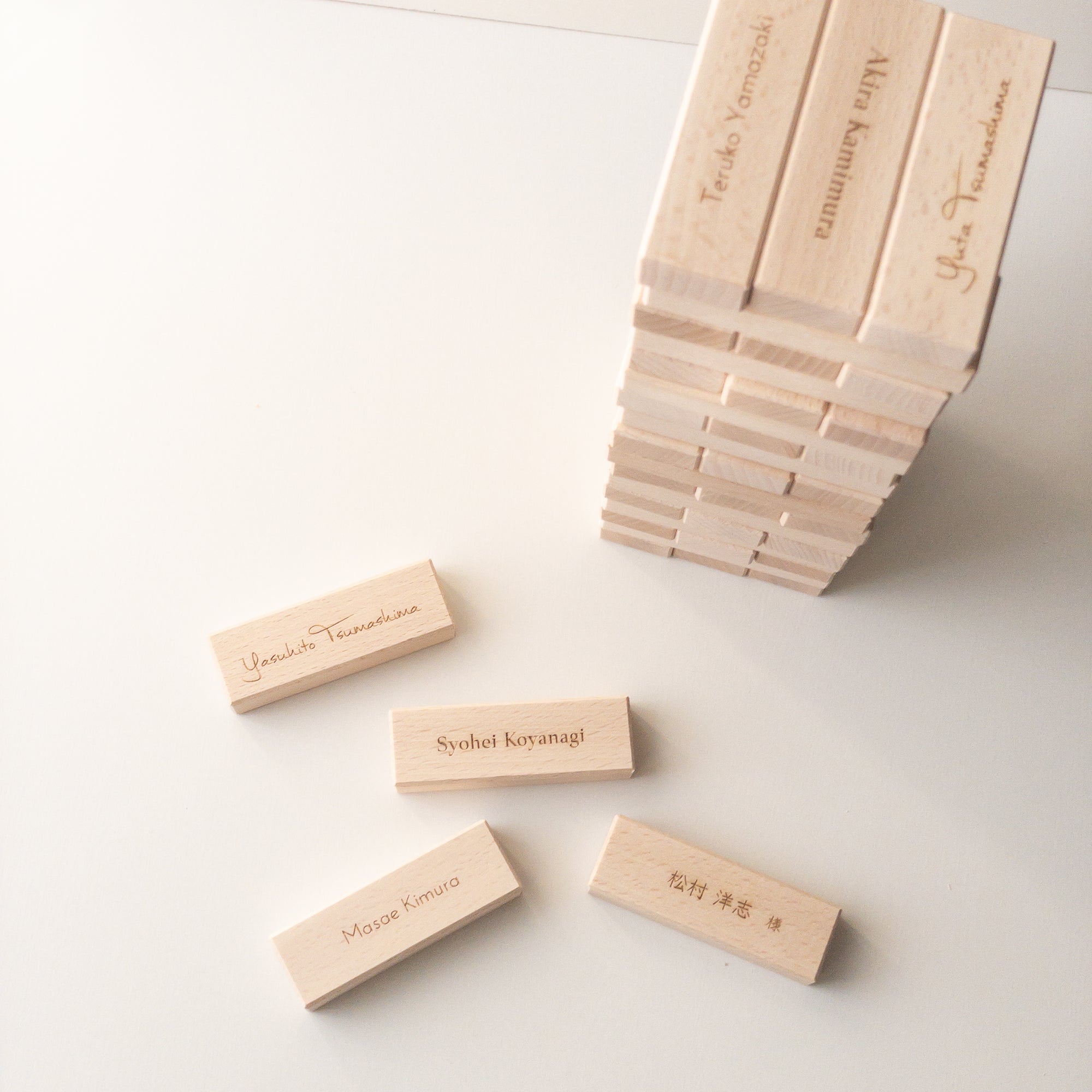 Jenga Block Place Cards