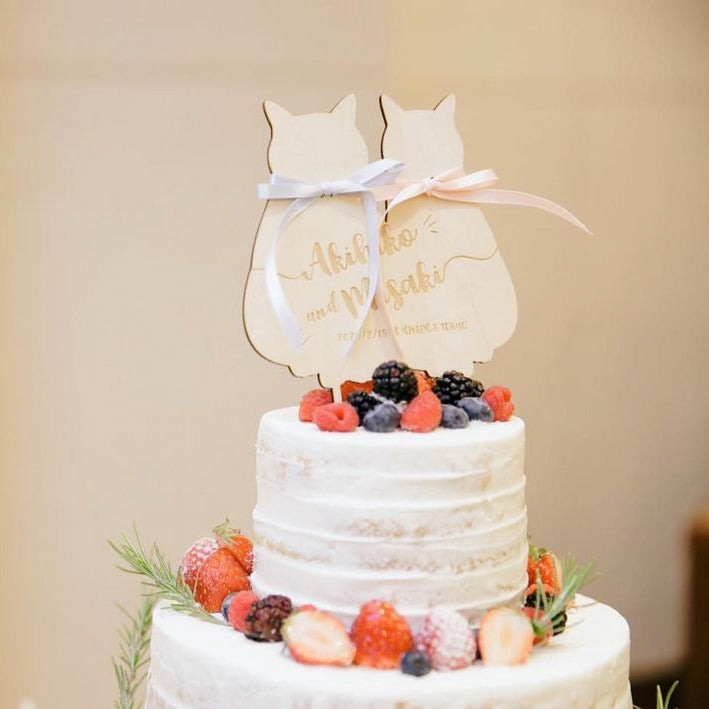 Two Cats Cake Topper