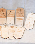 Wood tag place card [original]