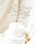 Calligraphy Cake Topper